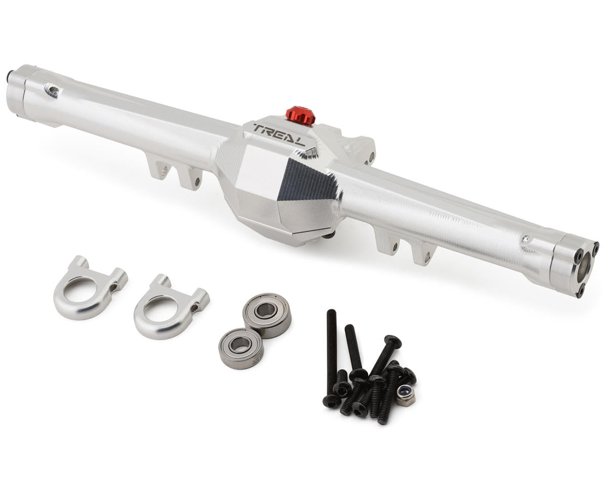 Treal Hobby Vanquish H10 Optic 7075 Aluminum Rear Axle Housing Set (Silver) (TLHVPH10-05)