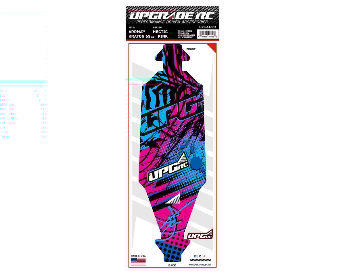 UpGrade RC Chassis Protector for Arrma¨ Kraton¨ 6S EXB (Hectic Pink) (1) (UPG-14007)