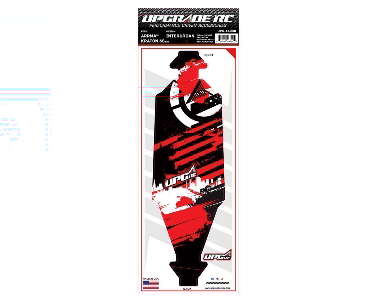 UpGrade RC Chassis Protector for Arrma¨ Kraton¨ 6S EXB (InterUrban Red) (1) (UPG-14008)