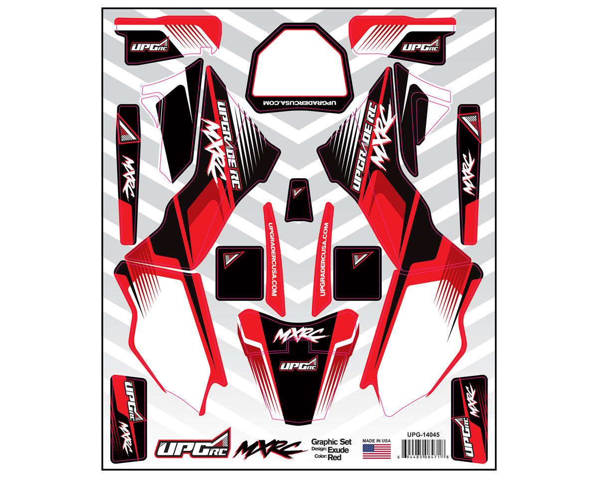 UpGrade RC Graphic Set for Losi¨ Promotoª MX (Exude) (Red) (UPG-14045)
