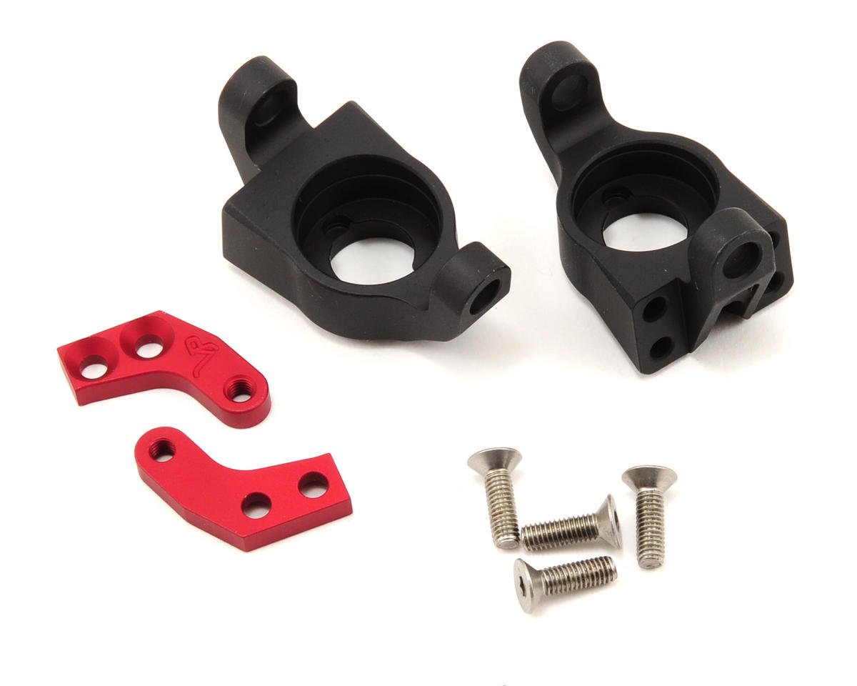 Vanquish Products Wraith Steering Knuckle Set (Black/Red) (2) (VPS03200)