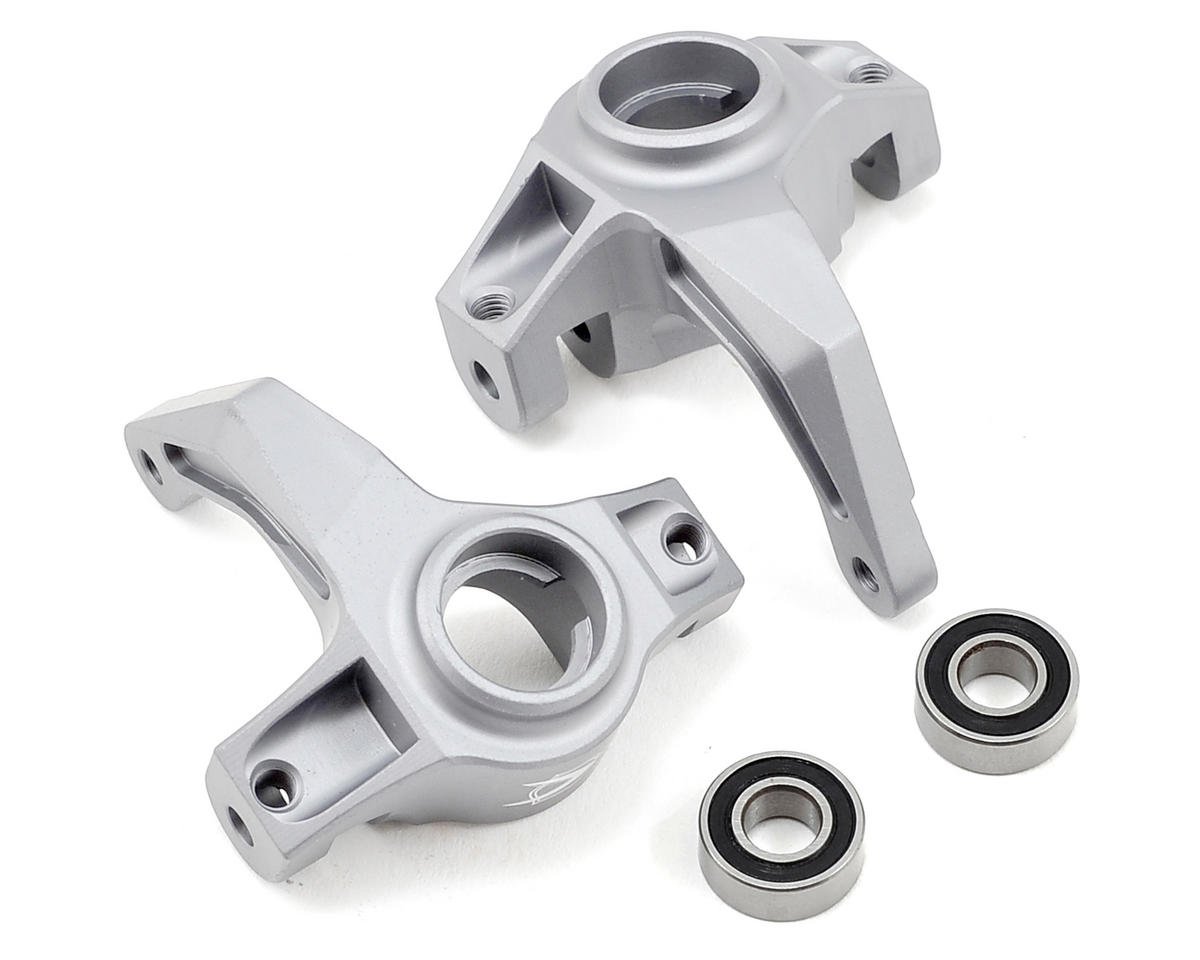 Vanquish Products Aluminum Steering Knuckle Set w/Bearings (2) (Silver) (VPS06551)