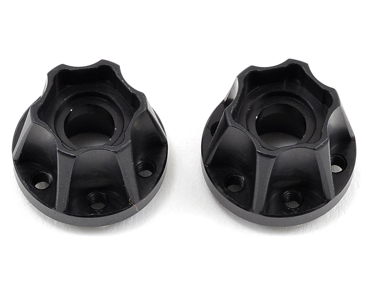 Vanquish Products SLW 600 Hex Hub Set (Black) (2) (0.600" Width) (VPS07114)