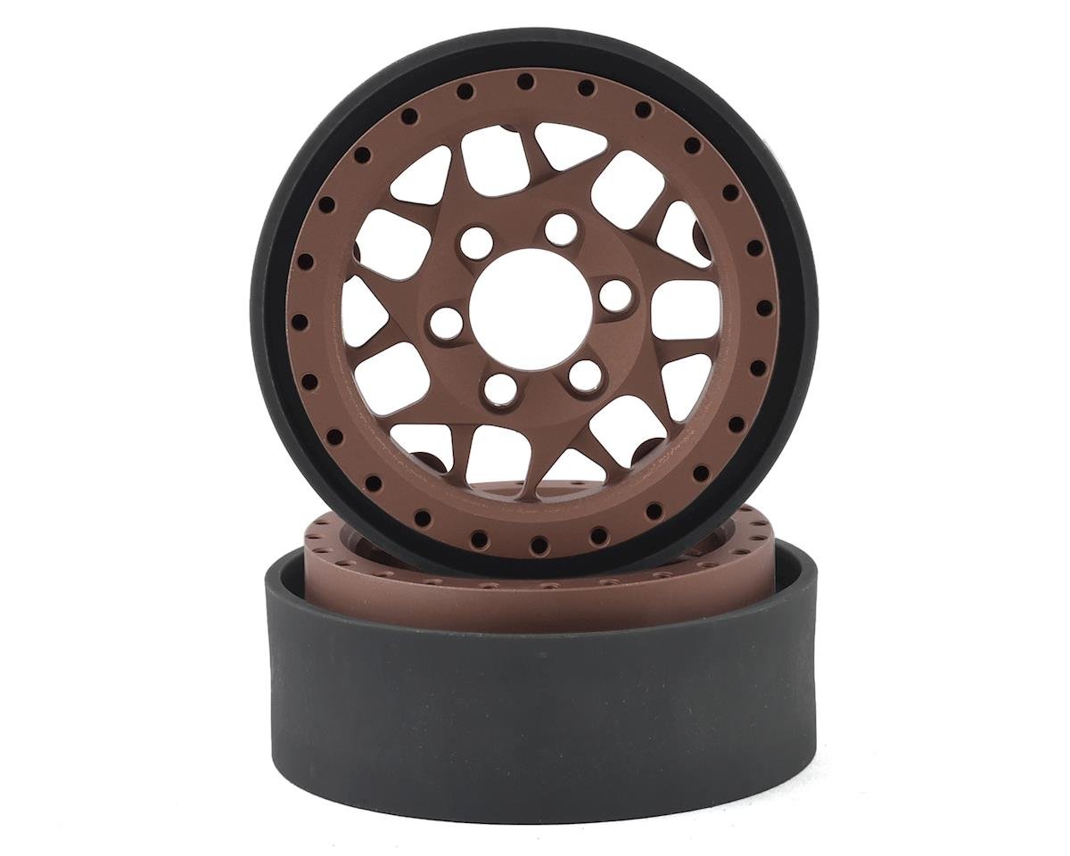 Vanquish Products KMC XD127 Bully 1.9" Beadlock Crawler Wheels (Bronze) (2) (VPS07716)
