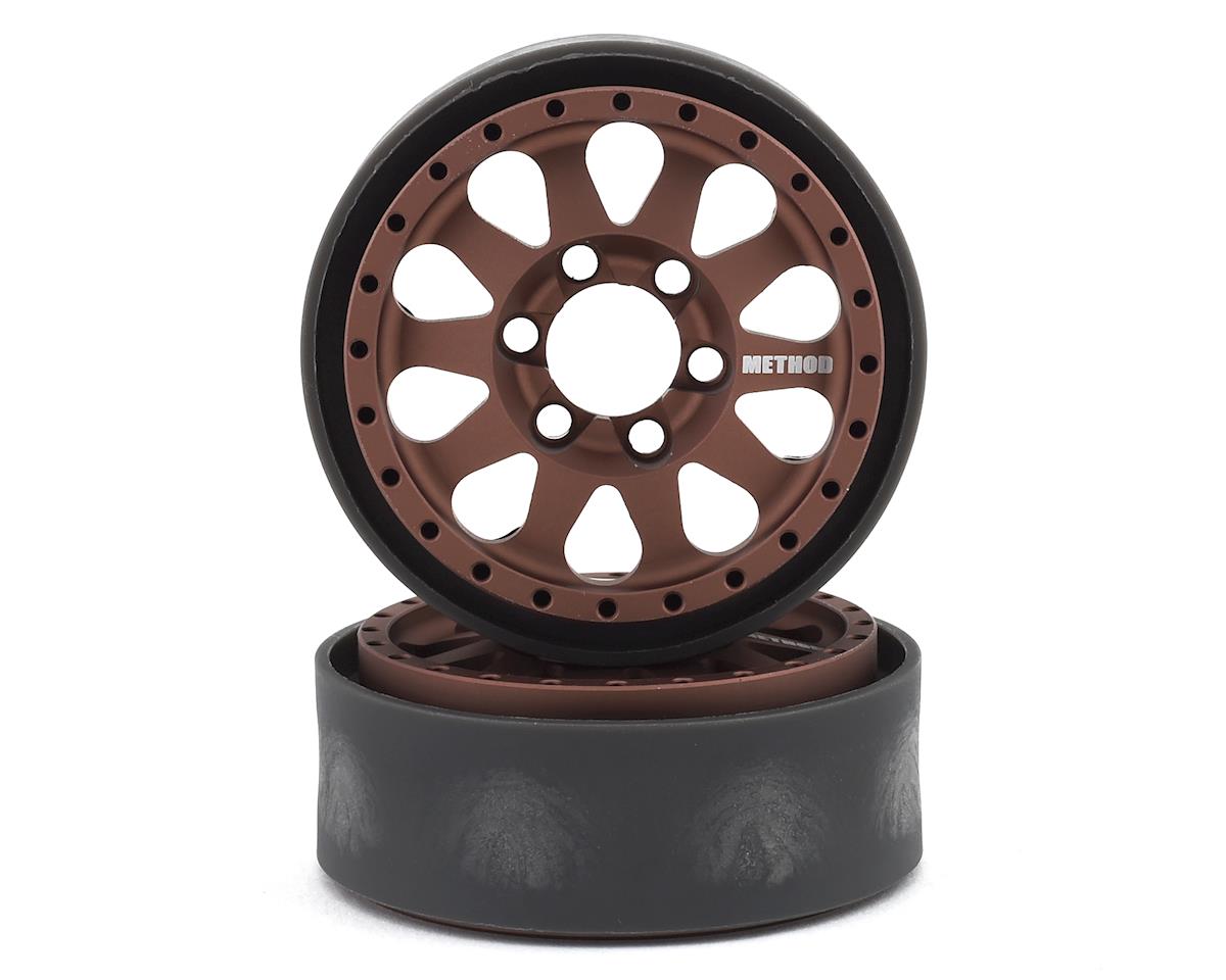 Vanquish Products Method 101 V2 1.9" Beadlock Crawler Wheels (Bronze/Black) (2) (VPS07762)