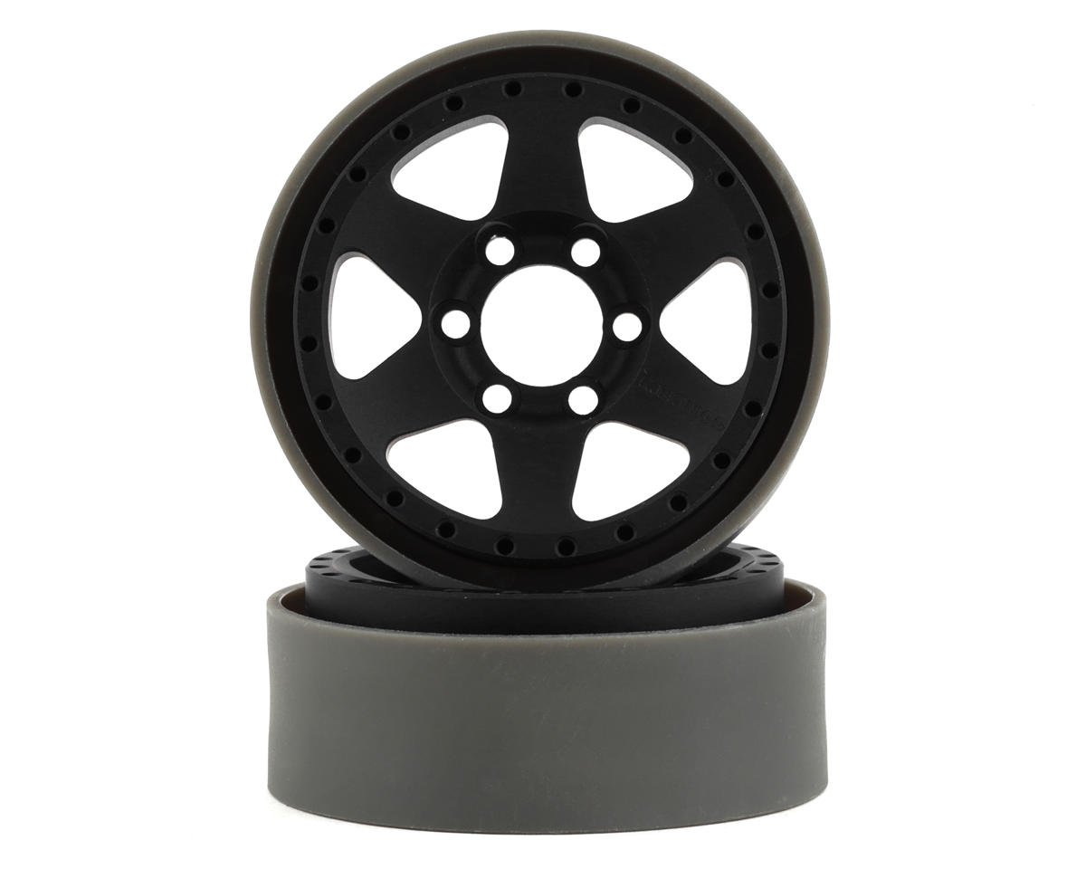 Vanquish Products Method MR310 1.9" Beadlock Crawler Wheels (Black/Silver) (2) (VPS07763)