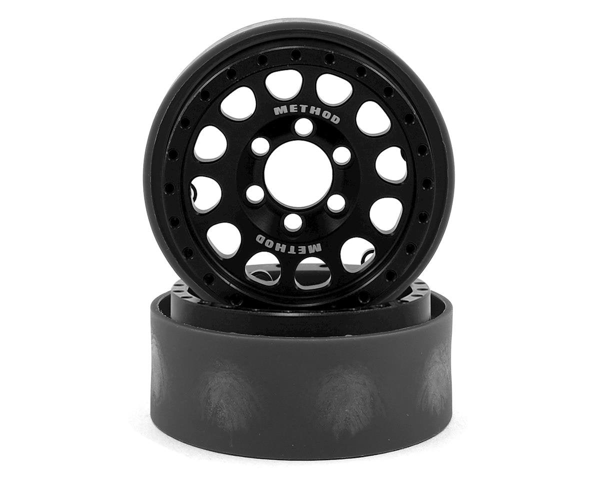 Vanquish Products Method 105 1.9" Beadlock Crawler Wheels (Black/Silver) (2) (VPS07911)
