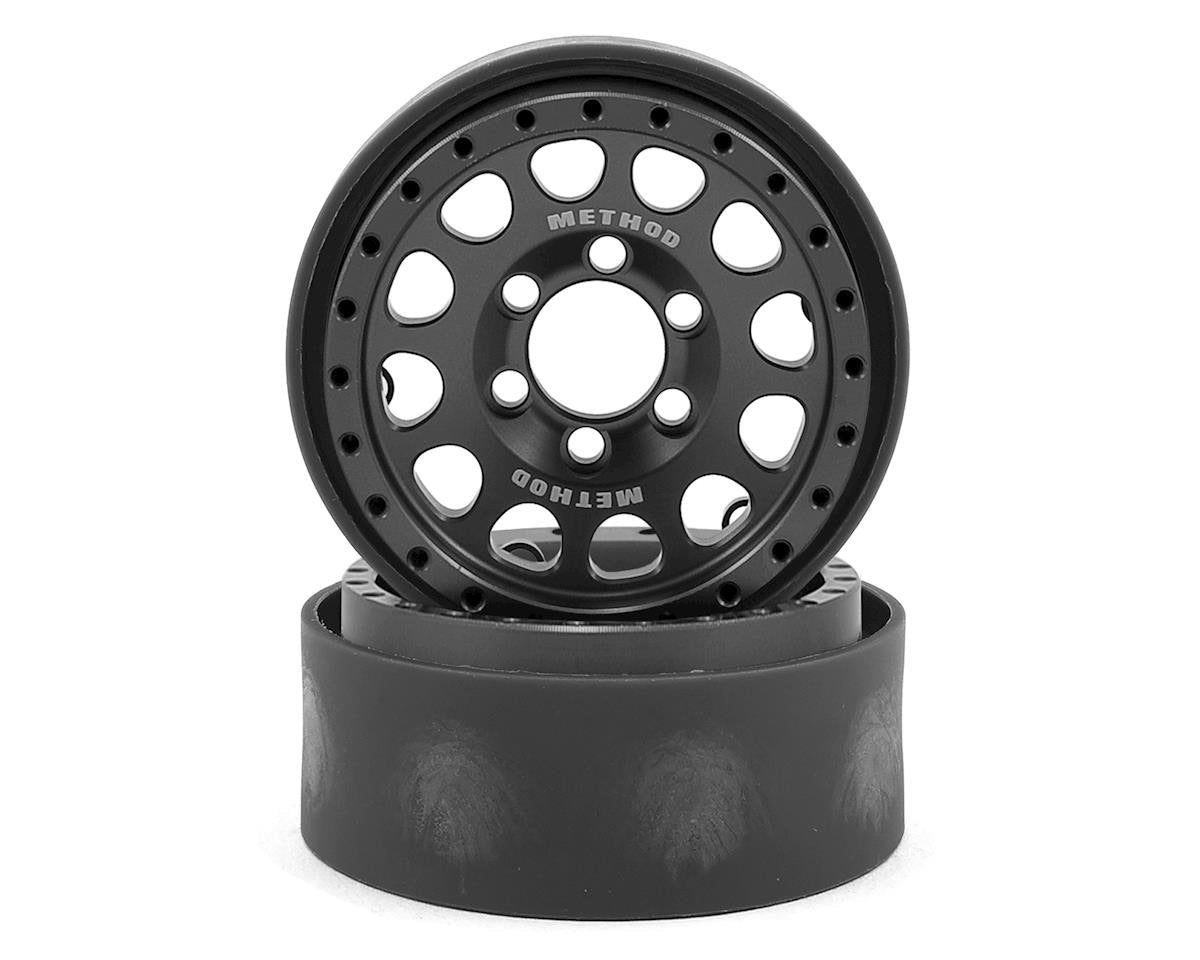 Vanquish Products Method 105 1.9" Beadlock Crawler Wheels (Grey/Black) (2) (VPS07912)