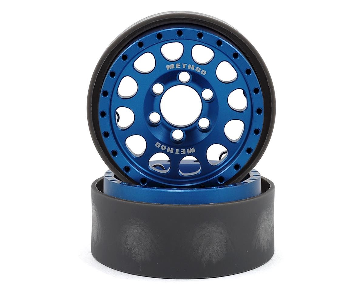 Vanquish Products Method 105 1.9" Beadlock Crawler Wheels (Blue/Black) (2) (VPS07916)