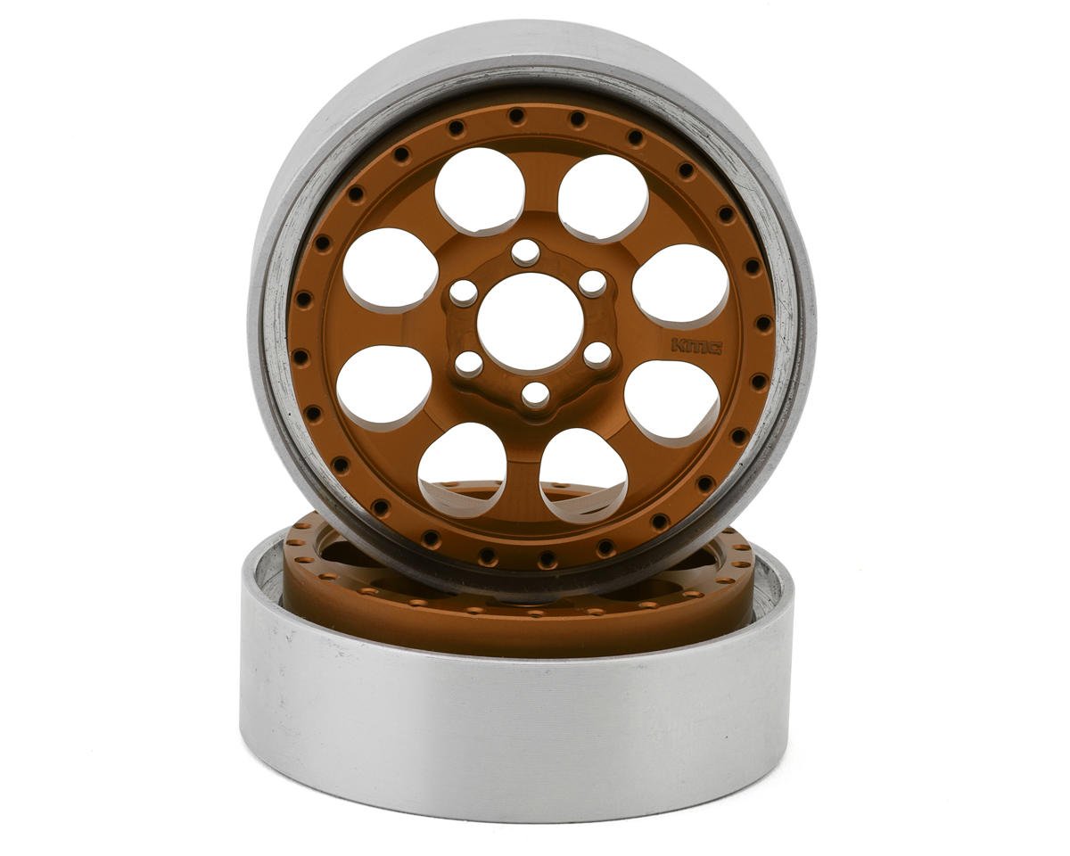 Vanquish Products KMC 2.2 KM237 Riot Beadlock Crawler Wheels (Bronze) (2) (VPS08066)