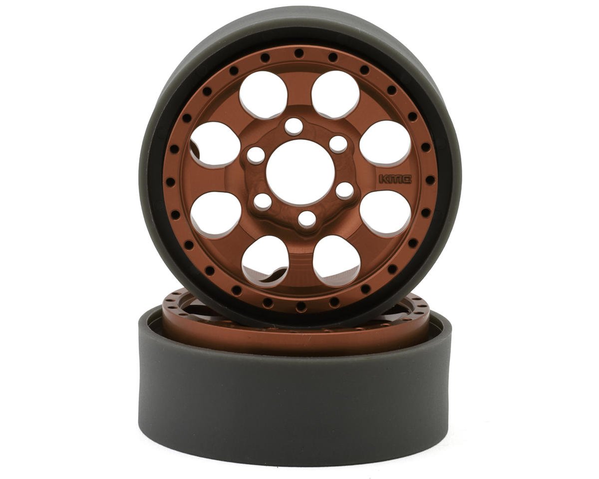 Vanquish Products KMC KM237 Riot 1.9" Beadlock Crawler Wheels (Bronze) (2) (VPS08136)