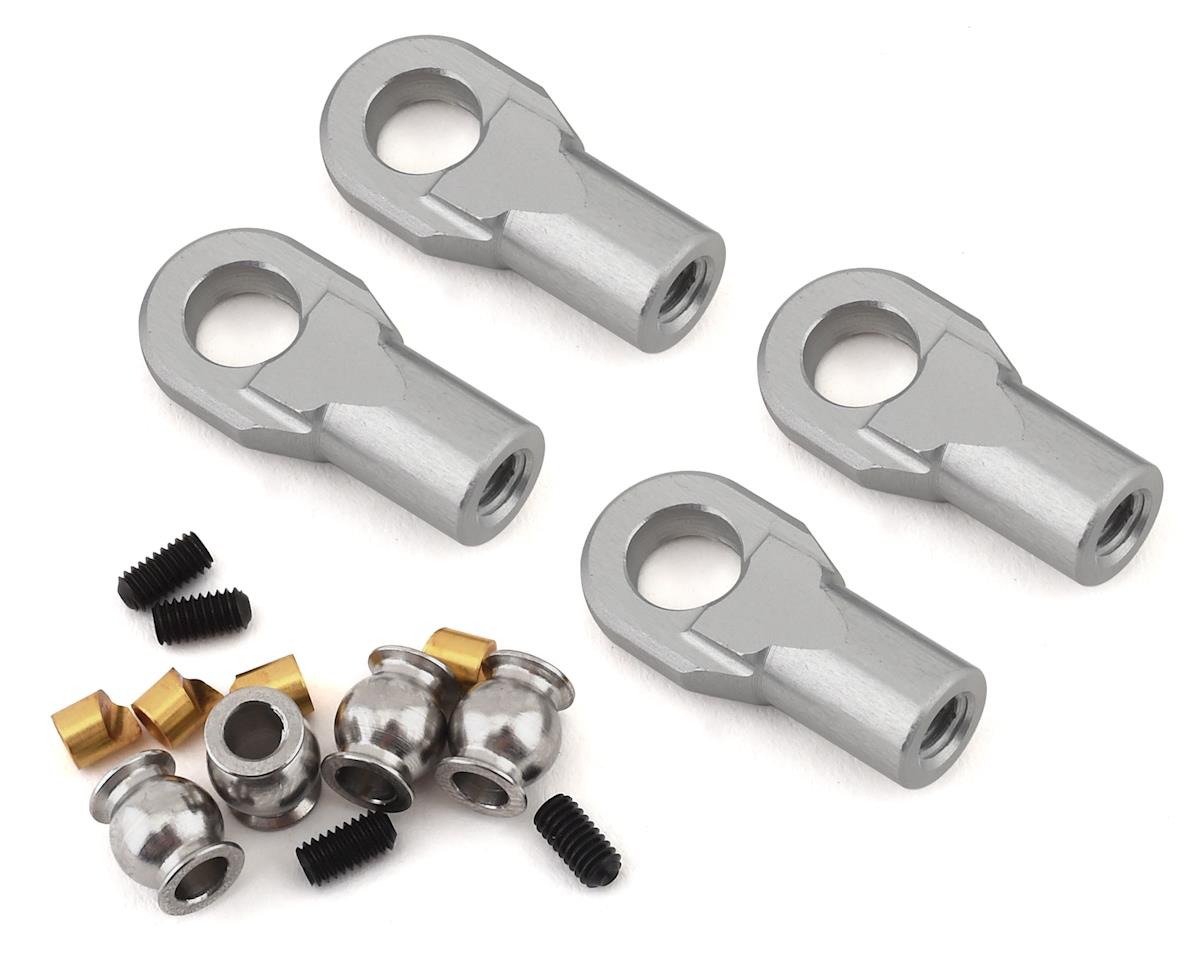 Vanquish Products M4 Machined Straight Rod Ends (Silver) (4) (VPS08501)