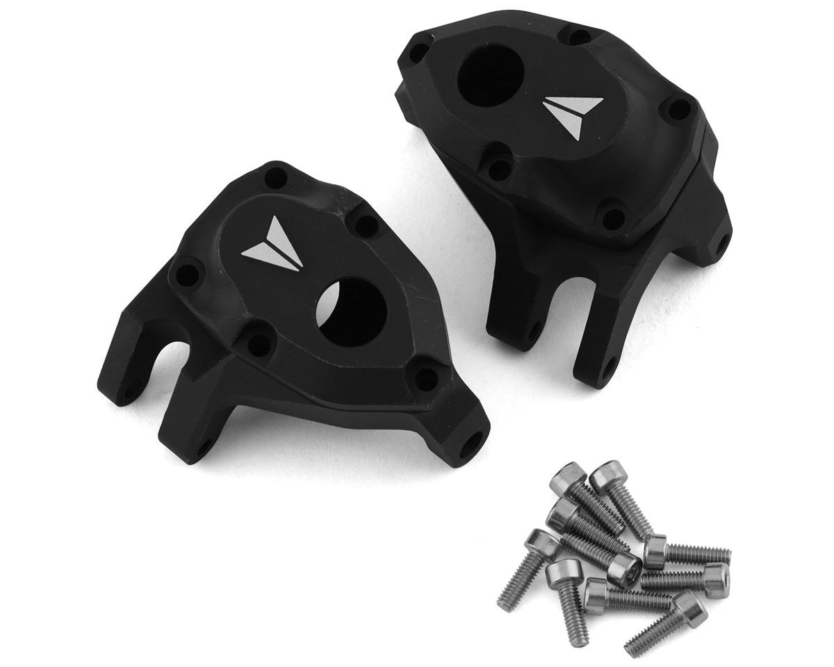 Vanquish Products F10 Portal Aluminum Front Knuckle Set (Black) (2) (VPS08640)