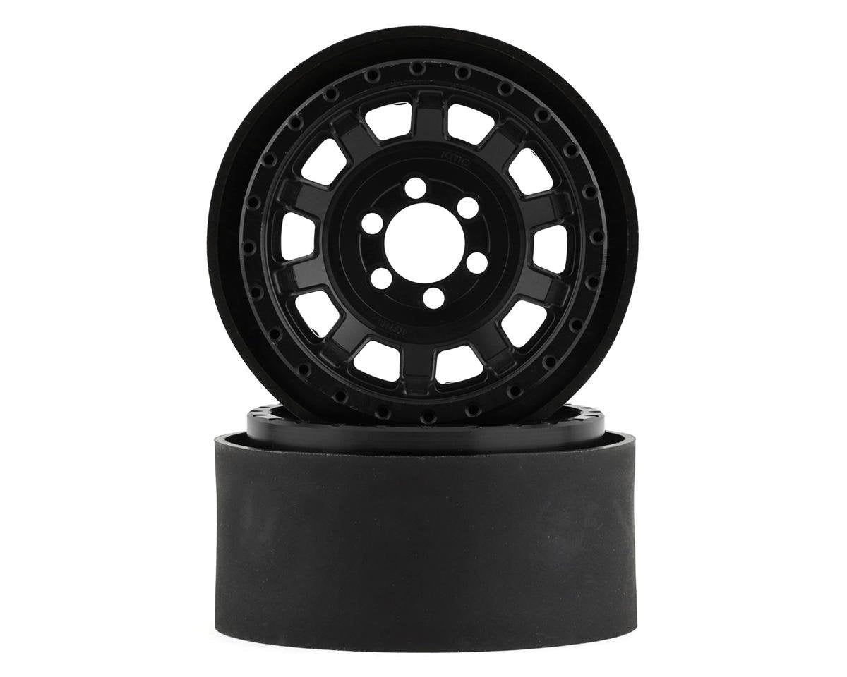 Vanquish Products KMC KM236 Tank 2.2" Beadlock Crawler Wheels (Black) (2) (VPS08701)