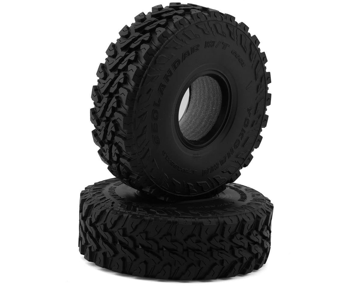 Vanquish Products Yokohama Geolandar M/T 1.9" Rock Crawler Tires (2) (Red) (VPS10105)