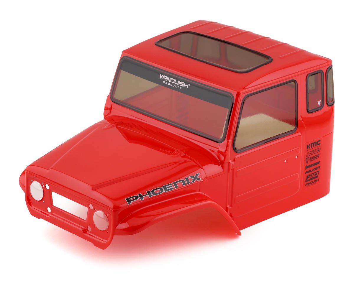 Vanquish Products VS4-10 Phoenix Pre-Painted Body (Red) (Front Cab) (VPS10220)