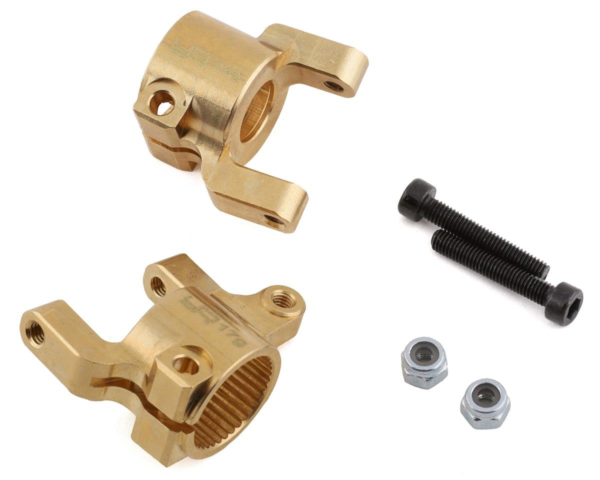 Yeah Racing Axial SCX10 II High Mass Brass Left & Right C-Hub Set (2) (YEA-AXSC-005)