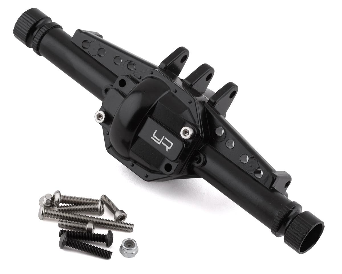 Yeah Racing Axial SCX10 II Front/Rear Aluminum Axle Housing (Black) (YEA-AXSC-011BK)