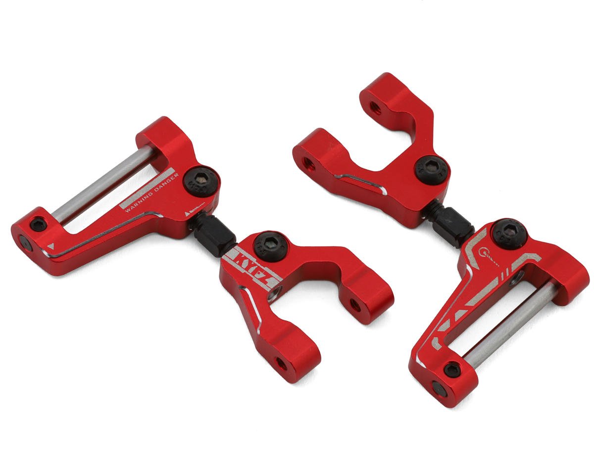 Yeah Racing Kyosho Fazer MK2 Aluminum Front Upper Arms (Red) (2) (YEA-KYFZ-004RD)
