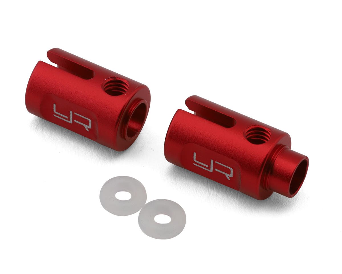 Yeah Racing Kyosho Fazer MK2 Aluminum Center Outdrives (Red) (2) (YEA-KYFZ-006RD)