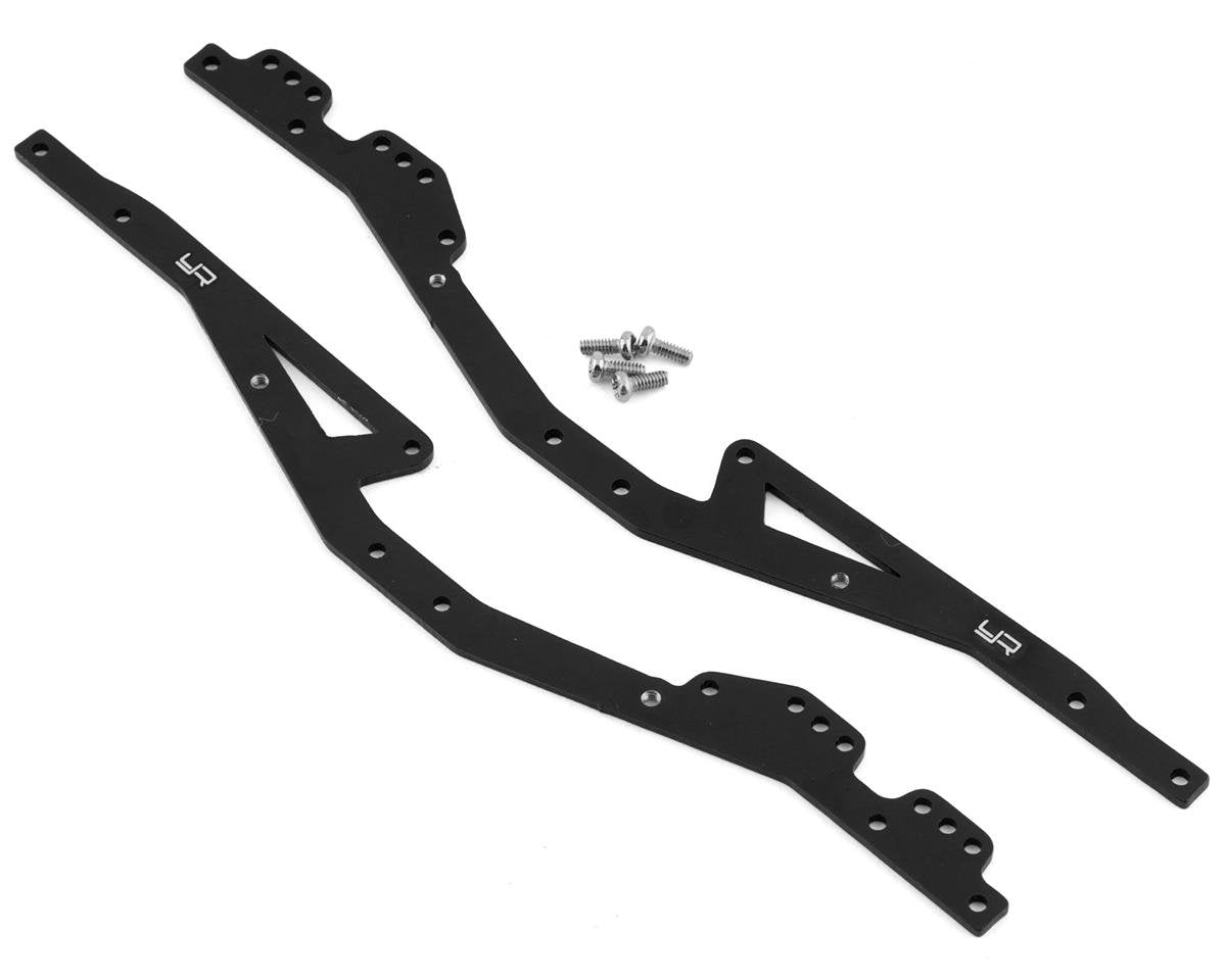 Yeah Racing Kyosho MX-01 Mini-Z Aluminum Chassis Rails (Black) (2) (YEA-KYMX-005BK)