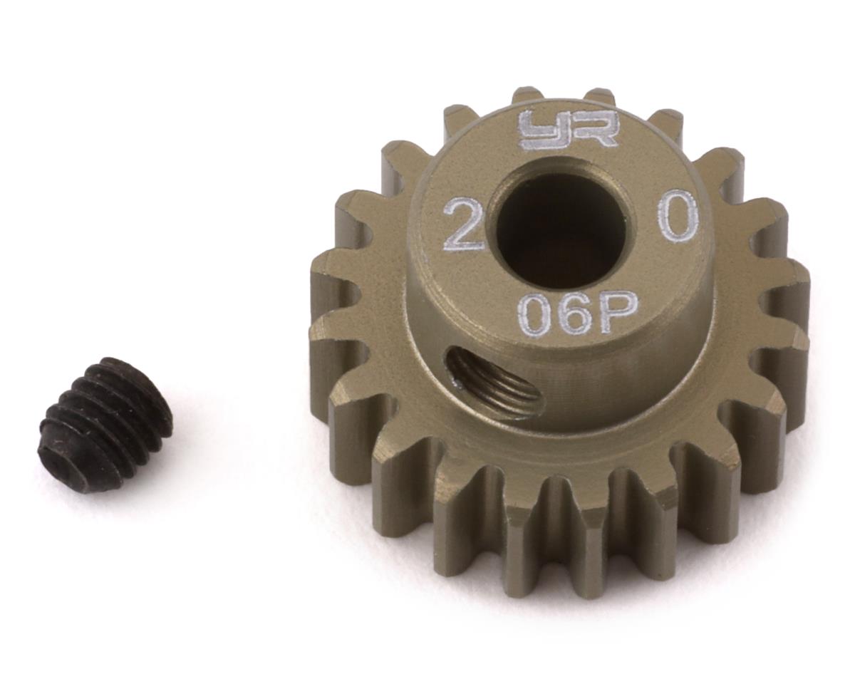 Yeah Racing Mod 0.6 Hard Coated Aluminum Pinion Gear (20T) (YEA-MG-06P20T)