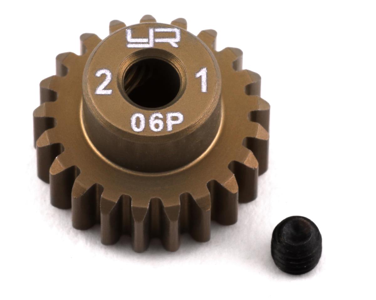 Yeah Racing Mod 0.6 Hard Coated Aluminum Pinion Gear (21T) (YEA-MG-06P21T)