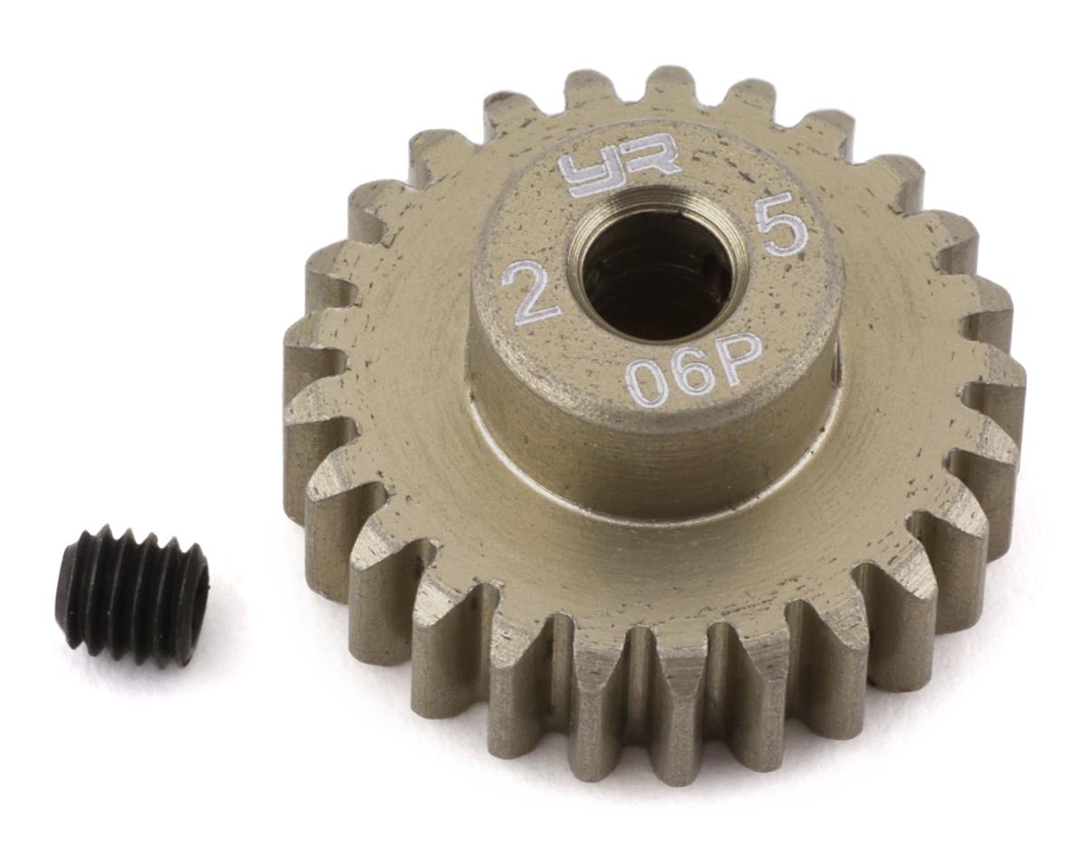 Yeah Racing Mod 0.6 Hard Coated Aluminum Pinion Gear (25T) (YEA-MG-06P25T)