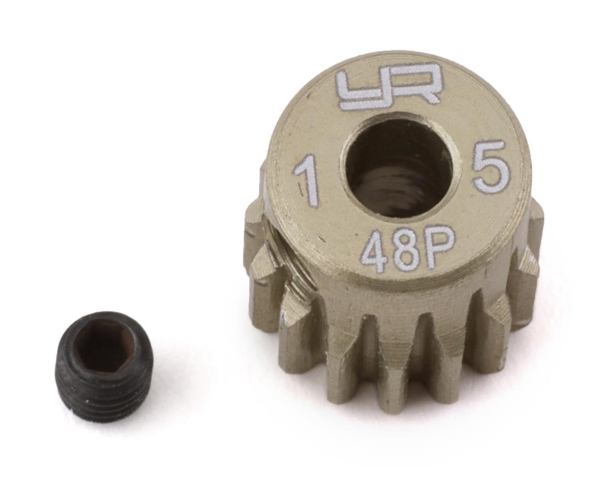 Yeah Racing 48P Hard Coated Aluminum Pinion Gear (15T) (YEA-MG-48015)