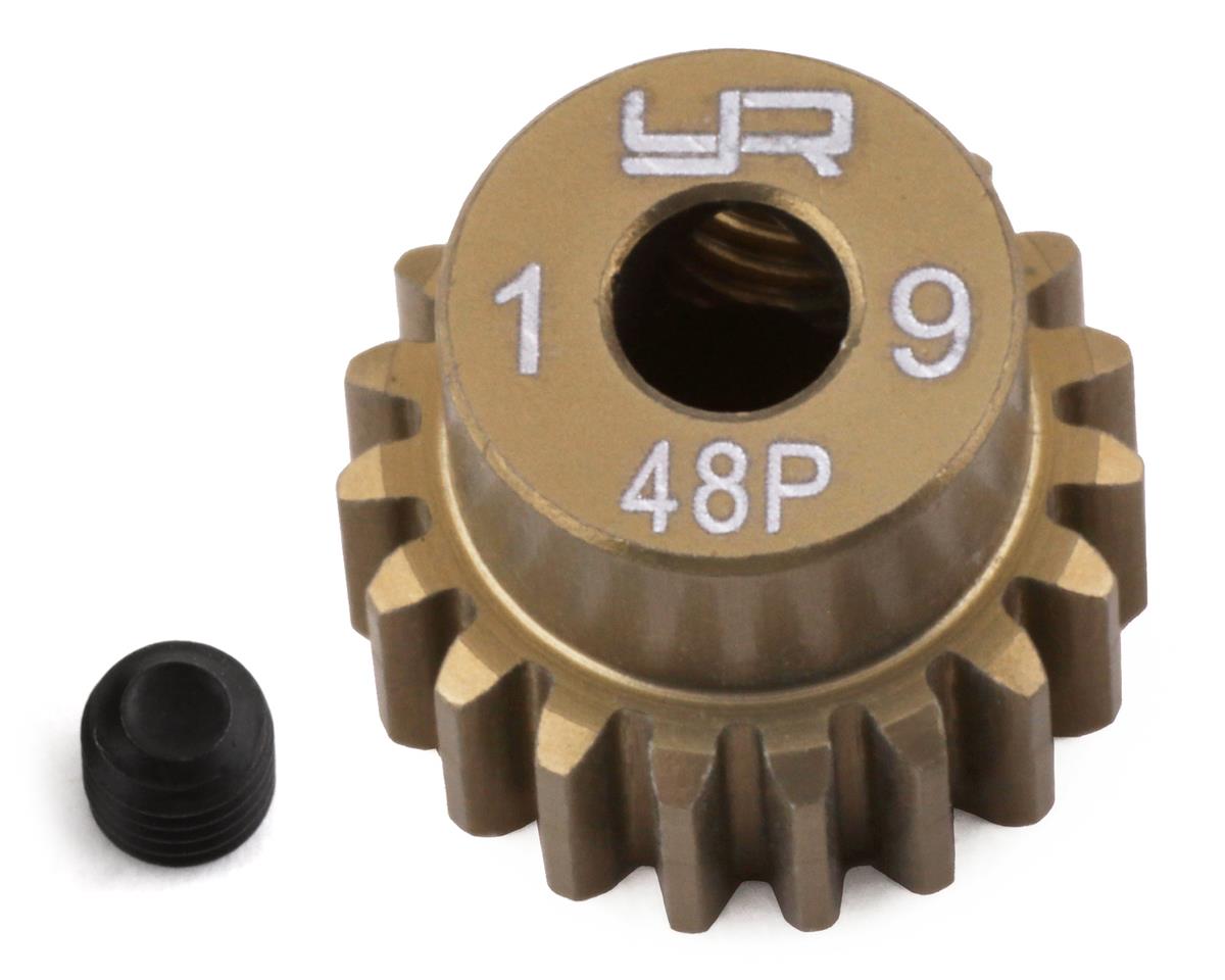 Yeah Racing 48P Hard Coated Aluminum Pinion Gear (19T) (YEA-MG-48019)