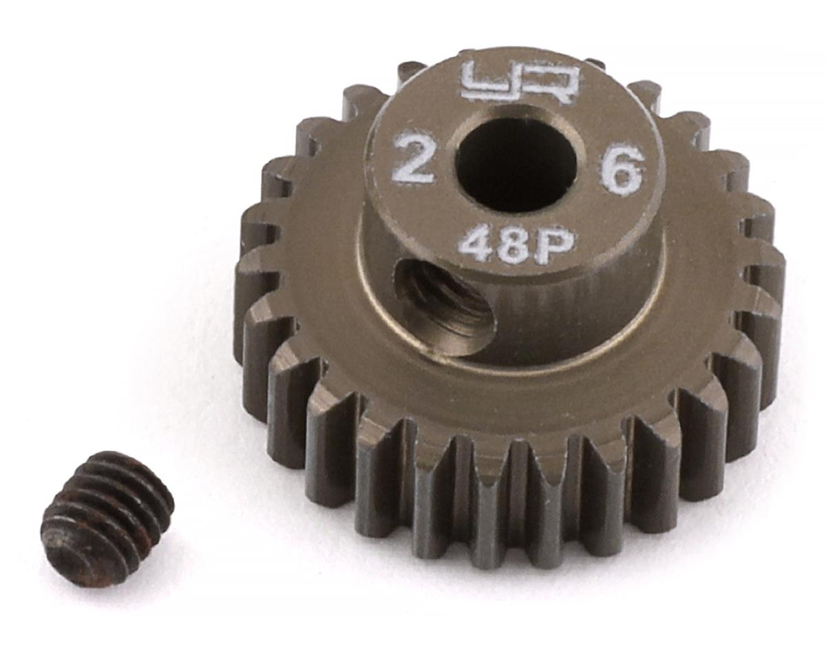 Yeah Racing 48P Hard Coated Aluminum Pinion Gear (26T) (YEA-MG-48026)