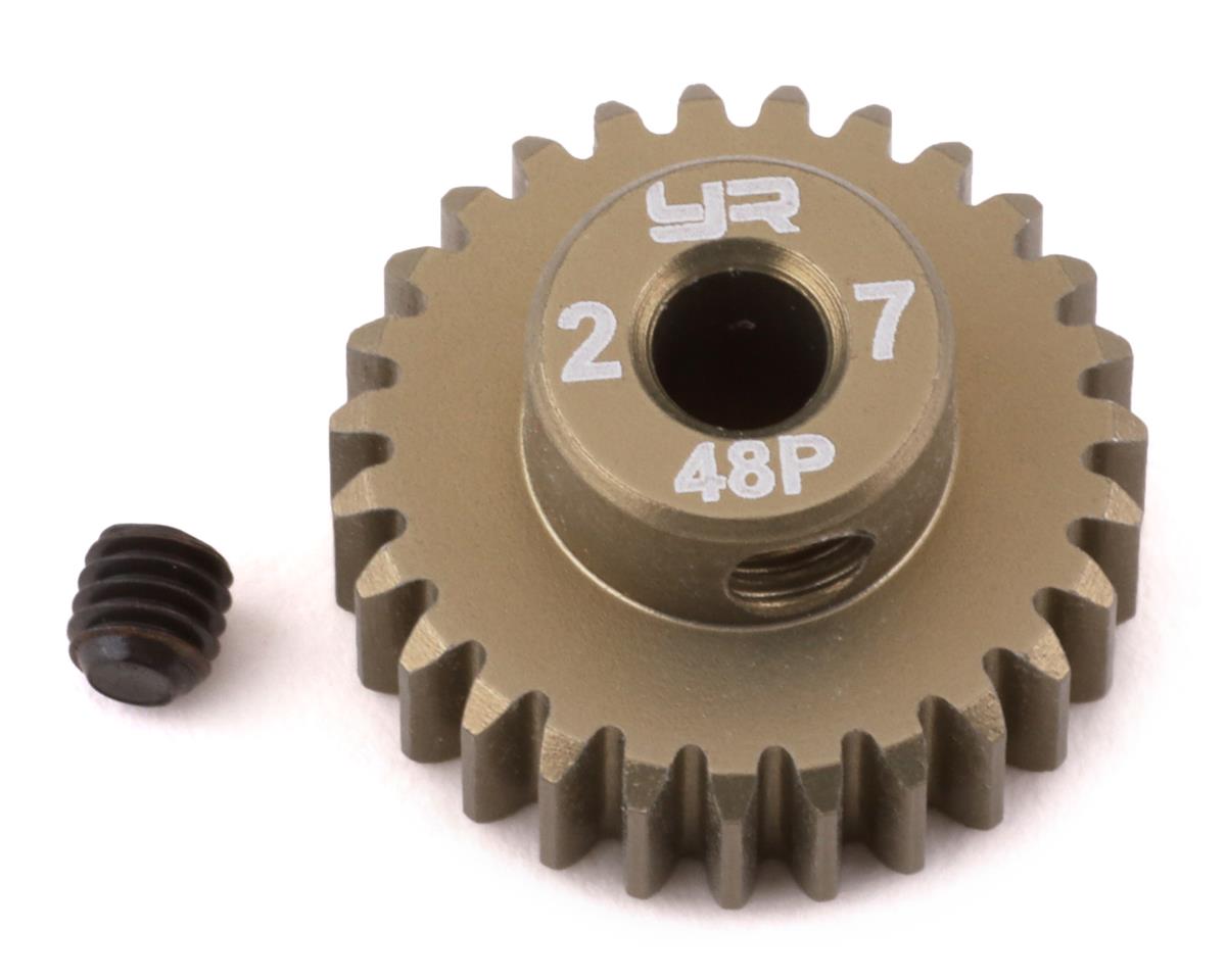 Yeah Racing 48P Hard Coated Aluminum Pinion Gear (27T) (YEA-MG-48027)