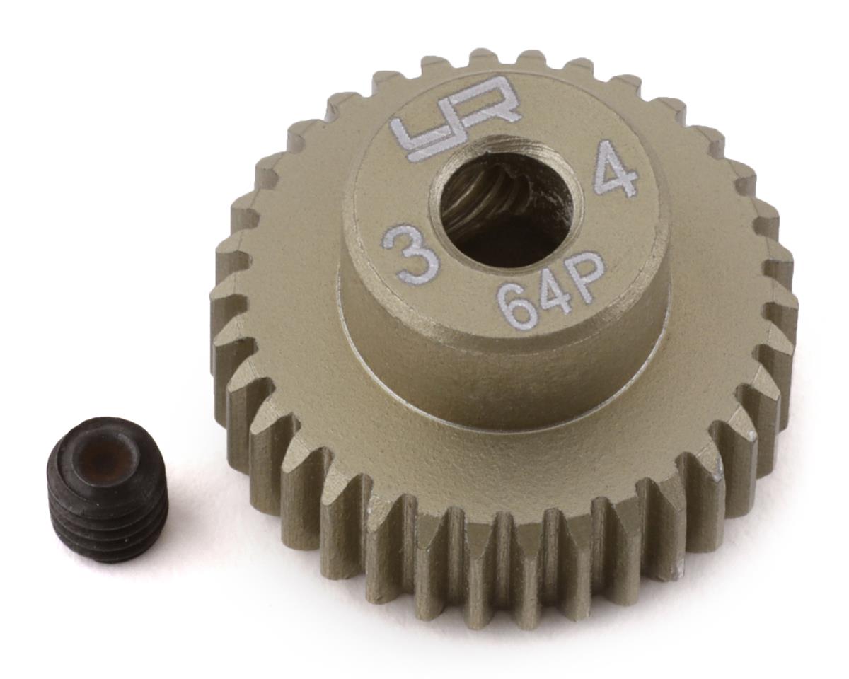 Yeah Racing 64P Hard Coated Aluminum Pinion Gear (34T) (YEA-MG-64034)