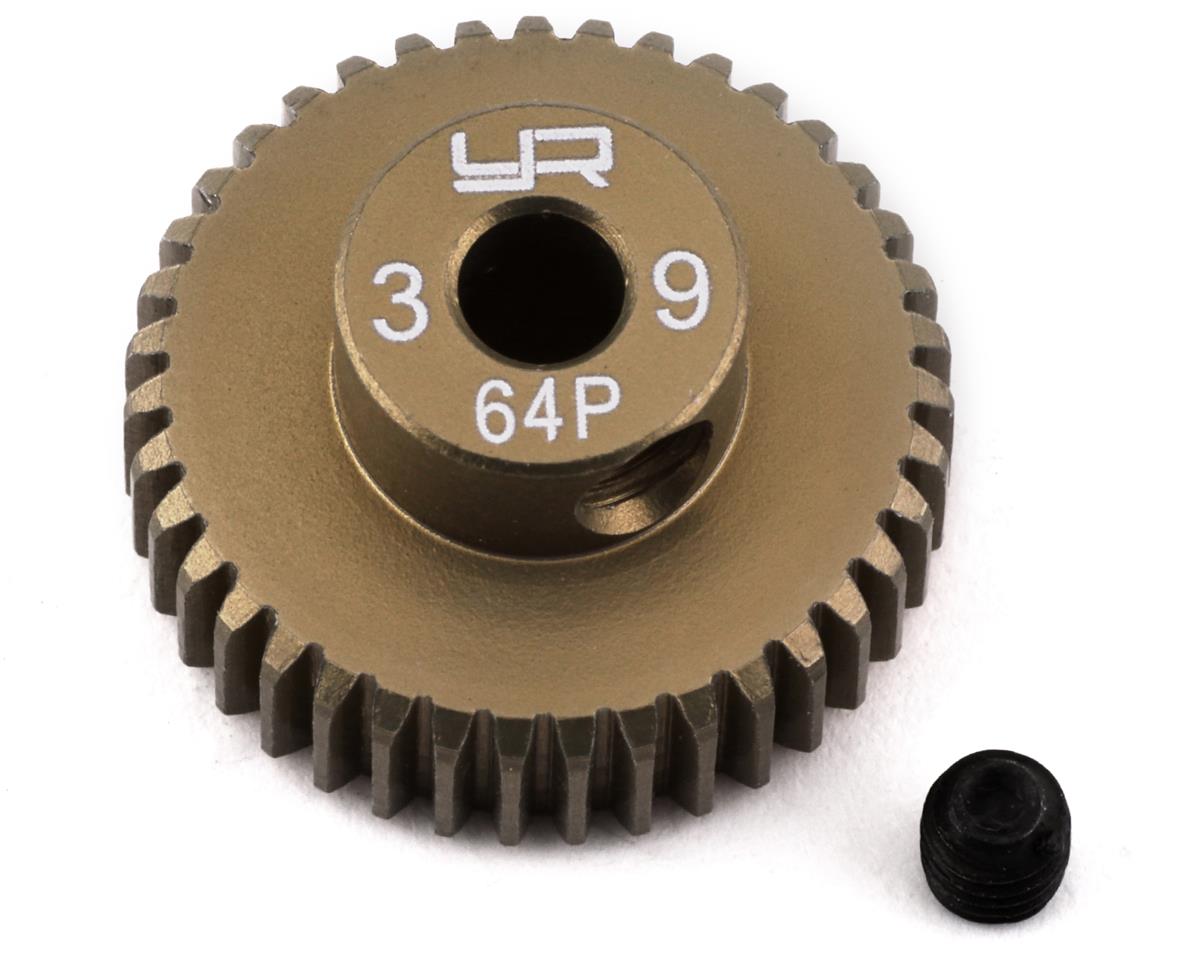 Yeah Racing 64P Hard Coated Aluminum Pinion Gear (39T) (YEA-MG-64039)