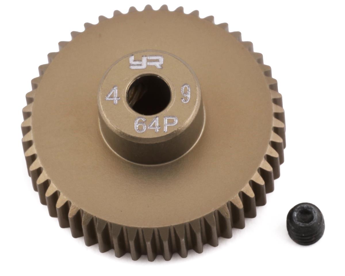 Yeah Racing 64P Hard Coated Aluminum Pinion Gear (49T) (YEA-MG-64049)