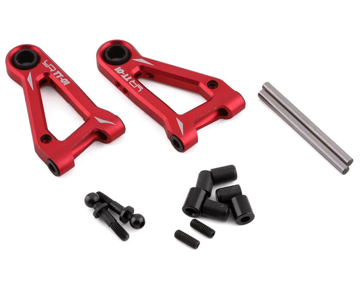 Yeah Racing Tamiya TT-01 Front Lower Suspension Arms (2) (Red) (YEA-TATT-035RD)