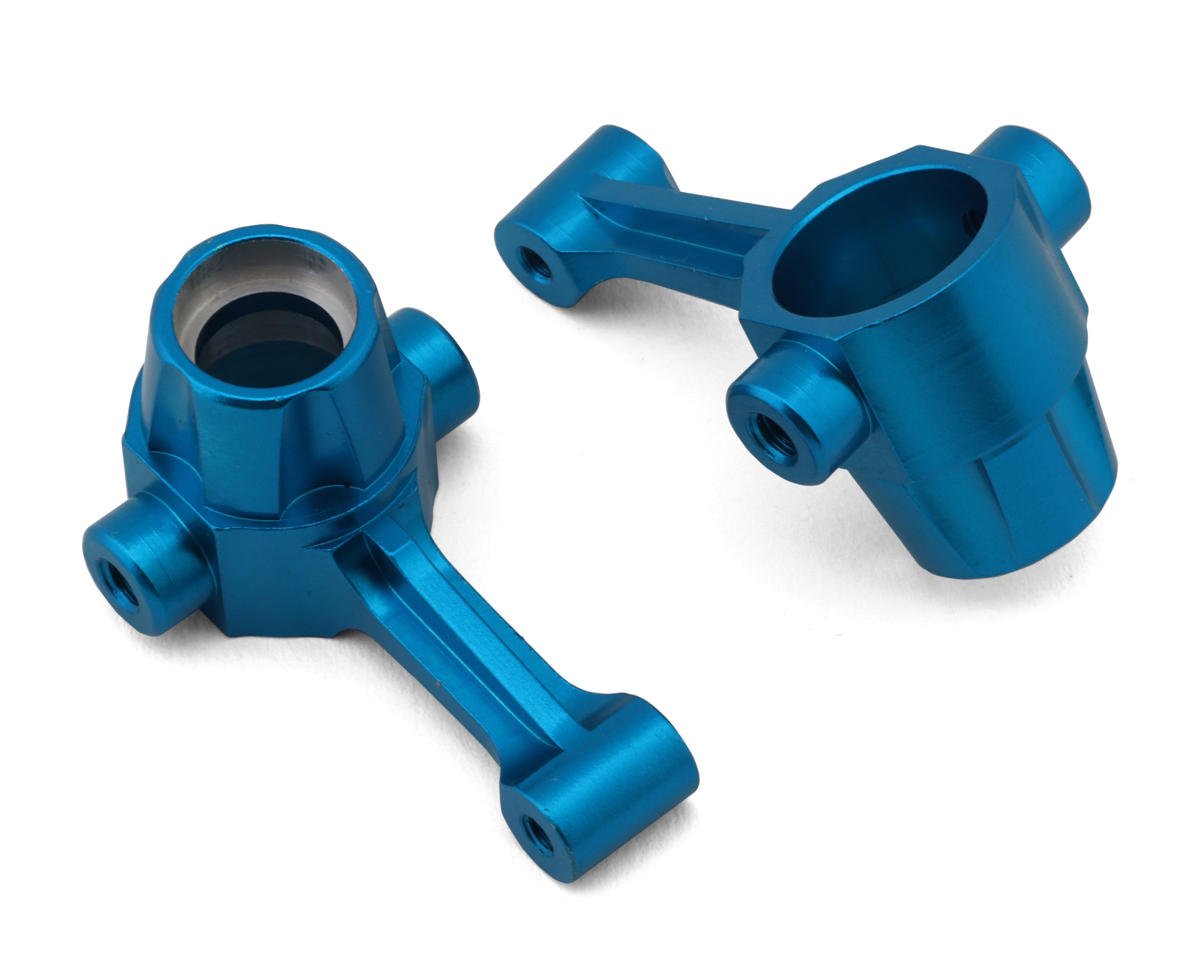 Yeah Racing Tamiya G601/GF01 Aluminum Front Steering Knuckles (Blue) (2) (YEA-TAWR-006BU)