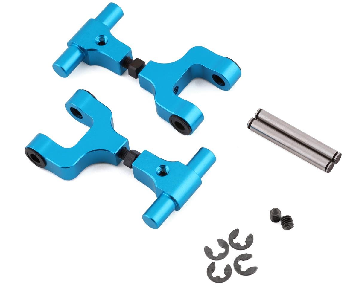 Yeah Racing Tamiya TT-02 Aluminum Rear Upper Suspension Arms (Blue) (2) (YEA-TT02-004BU)