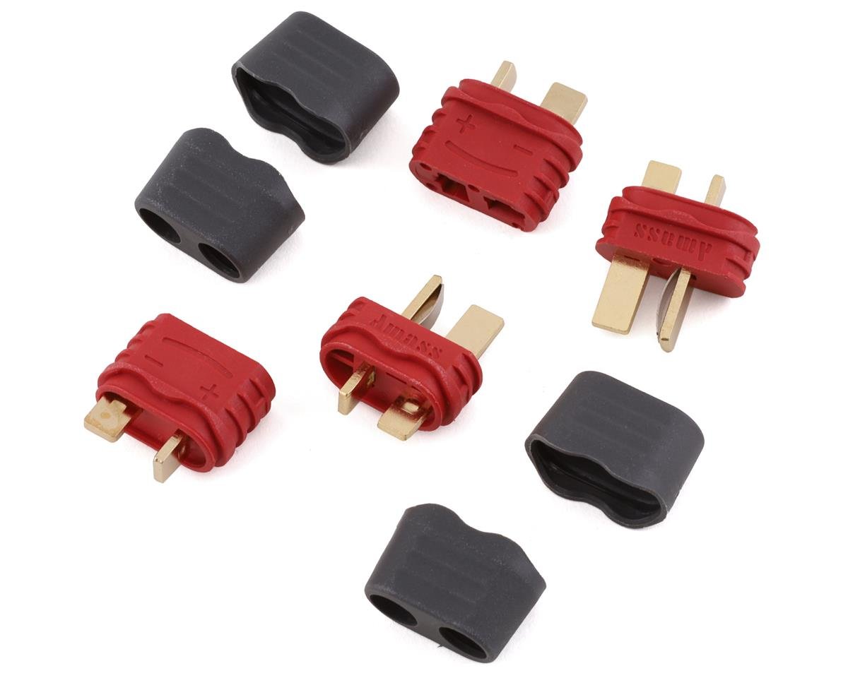 Yeah Racing T-Style Connector w/Insulating Caps (2 Male/2 Female) (YEA-WPT-0142)