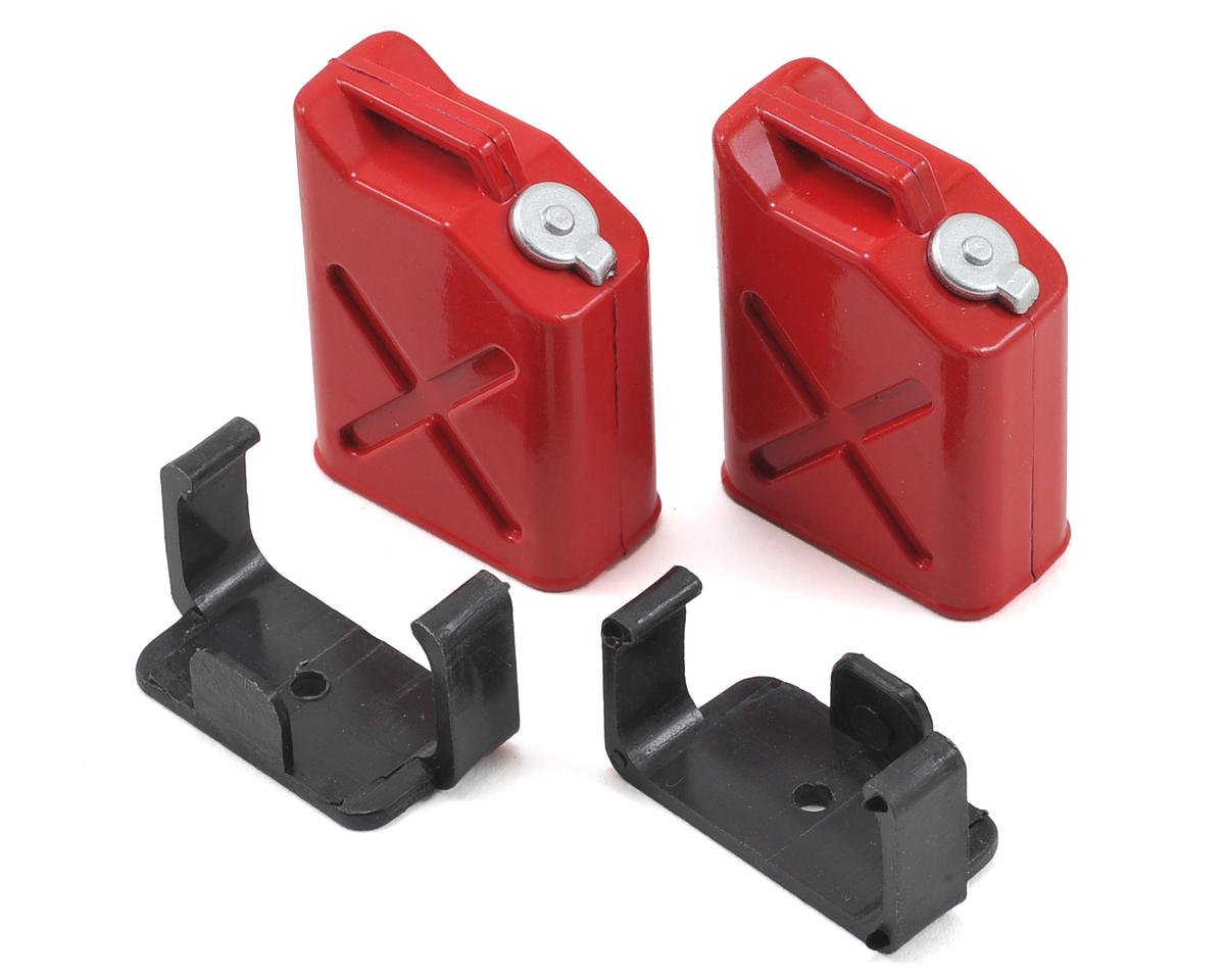 Yeah Racing 1/10 Crawler Scale "Jerry Can" Accessory Set (Fuel Cans) (Red) (YEA-YA-0355)