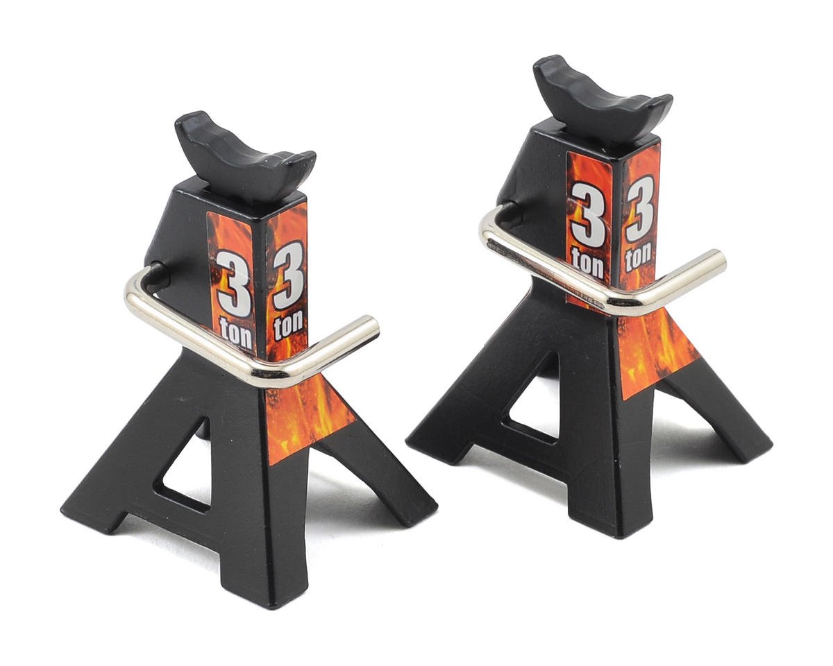 Yeah Racing Height Adjustable 3 Ton Jack (Black) (2) (YEA-YA-0449)
