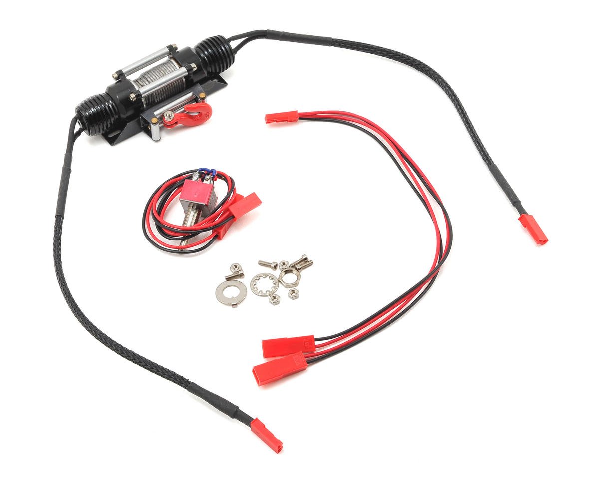 Yeah Racing 1/10 Scale Crawler Dual-Motor Full Metal HD Wired Winch (YEA-YA-0511BK)