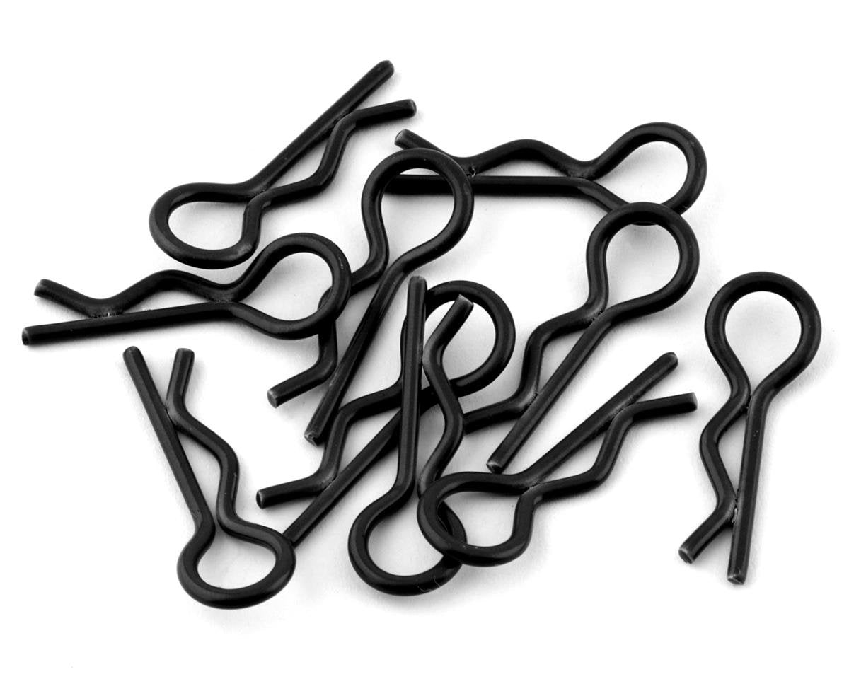 Yeah Racing Body Clips (Black) (10) (1/10 or 1/8 Scale) (YEA-YA-0594BK)