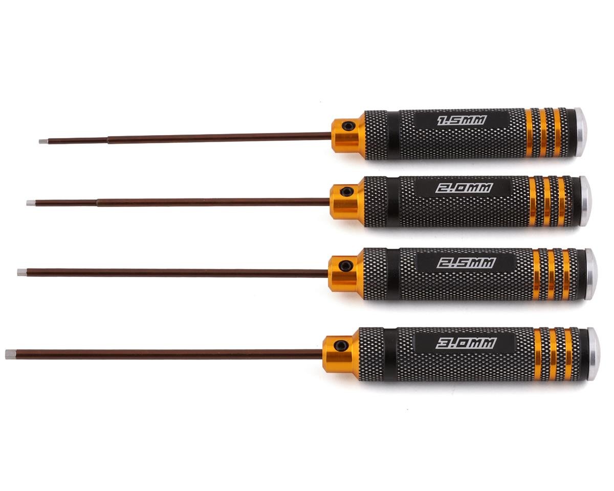 Yeah Racing Metric Hex Driver Set (4) (1.5, 2.0, 2.5, 3.0mm) (YEA-YT-0187)