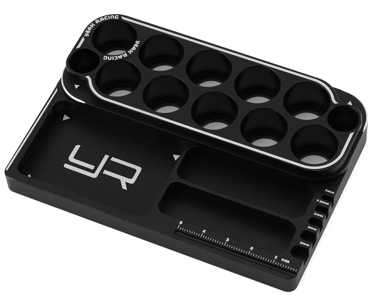 Yeah Racing Aluminum Tool Wrench Stand (Black) (YEA-YT-0236BK)