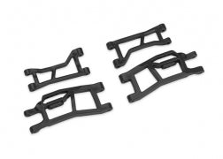 TRAXXAS - Suspension arms, front (upper left (1)/ upper right (1)/ lower left (1)/ lower right (1)) (for use with #10790 Mini Maxx® WideMaxx® suspension kit) (10725-BLK)
