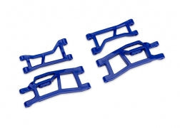 TRAXXAS - Suspension arms, front (upper left (1)/ upper right (1)/ lower left (1)/ lower right (1)) (blue) (for use with #10790 Mini Maxx® WideMaxx® suspension kit) (10725-BLUE)