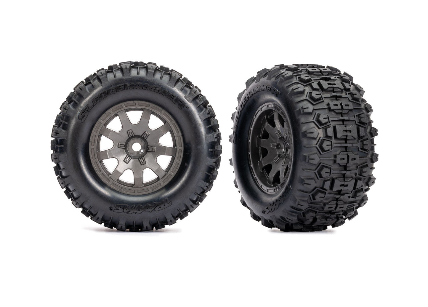 TRAXXAS - T&W GRAY WHL SLDGEHMMR TIRES (10771-GRAY)