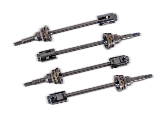 TRAXXAS - WideMaxx Steel CV Driveshafts & Drive Cups (4) (10789X)