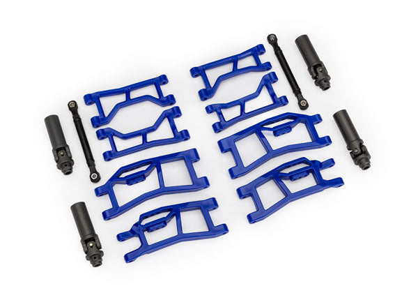 TRAXXAS - Suspension kit, Mini Maxx® WideMaxx®, blue (includes front & rear suspension arms, front toe links & outer half shafts (extended)) (10790-BLUE)